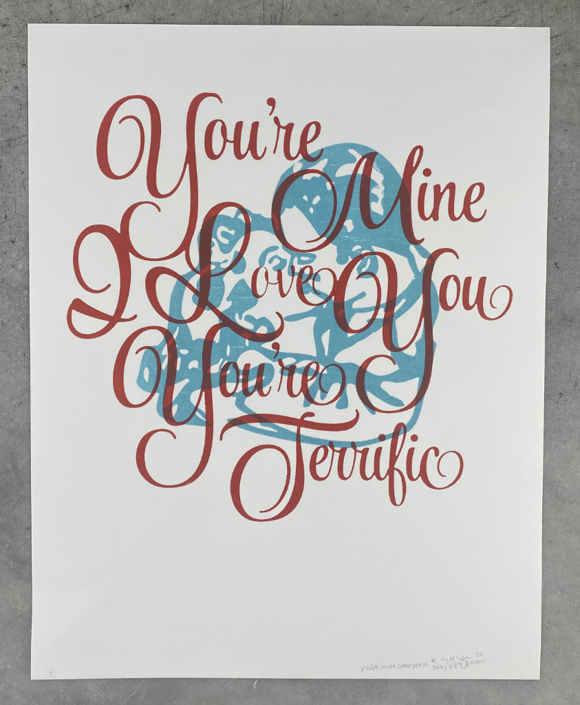 Letterpress poster by Casey McGarr